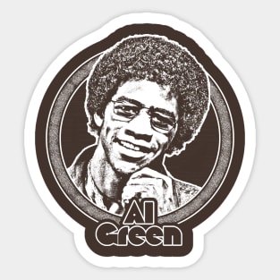Al Green // Retro 70s Style Fan Design Sticker